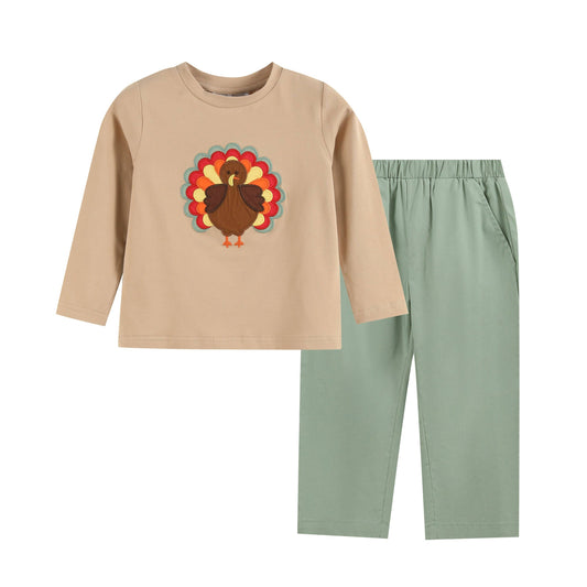 Sage Turkey Pants Set