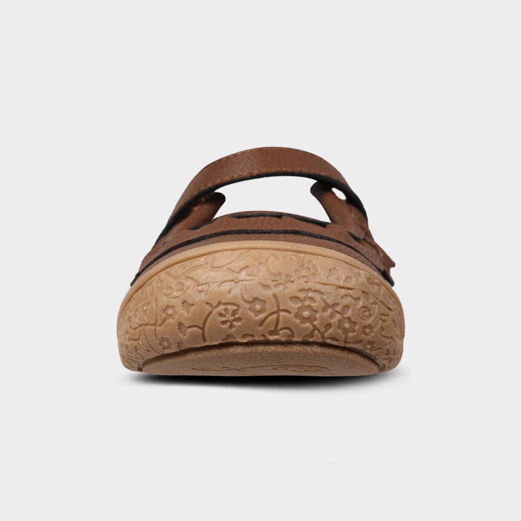 Amina Leather Mary Jane - Brown Leather