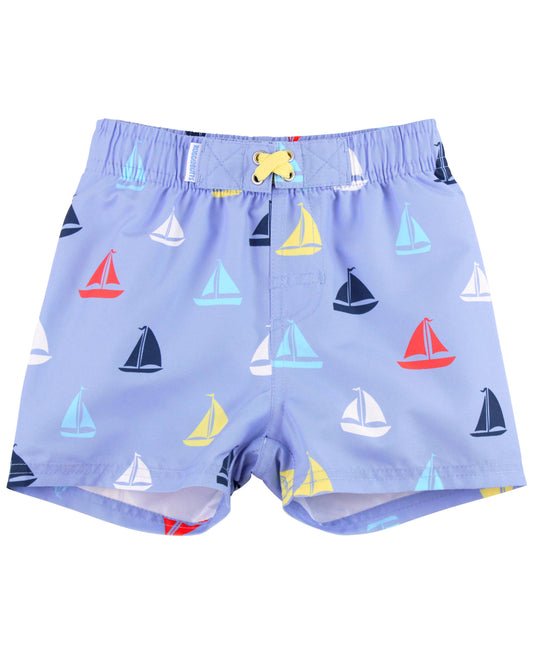 Down By The Bay Sailboat Swim Trunks