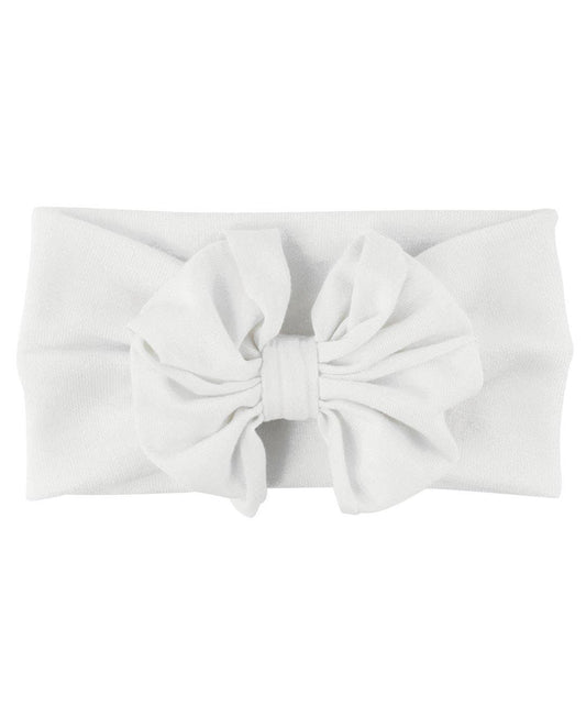 Big Bow Headband: White