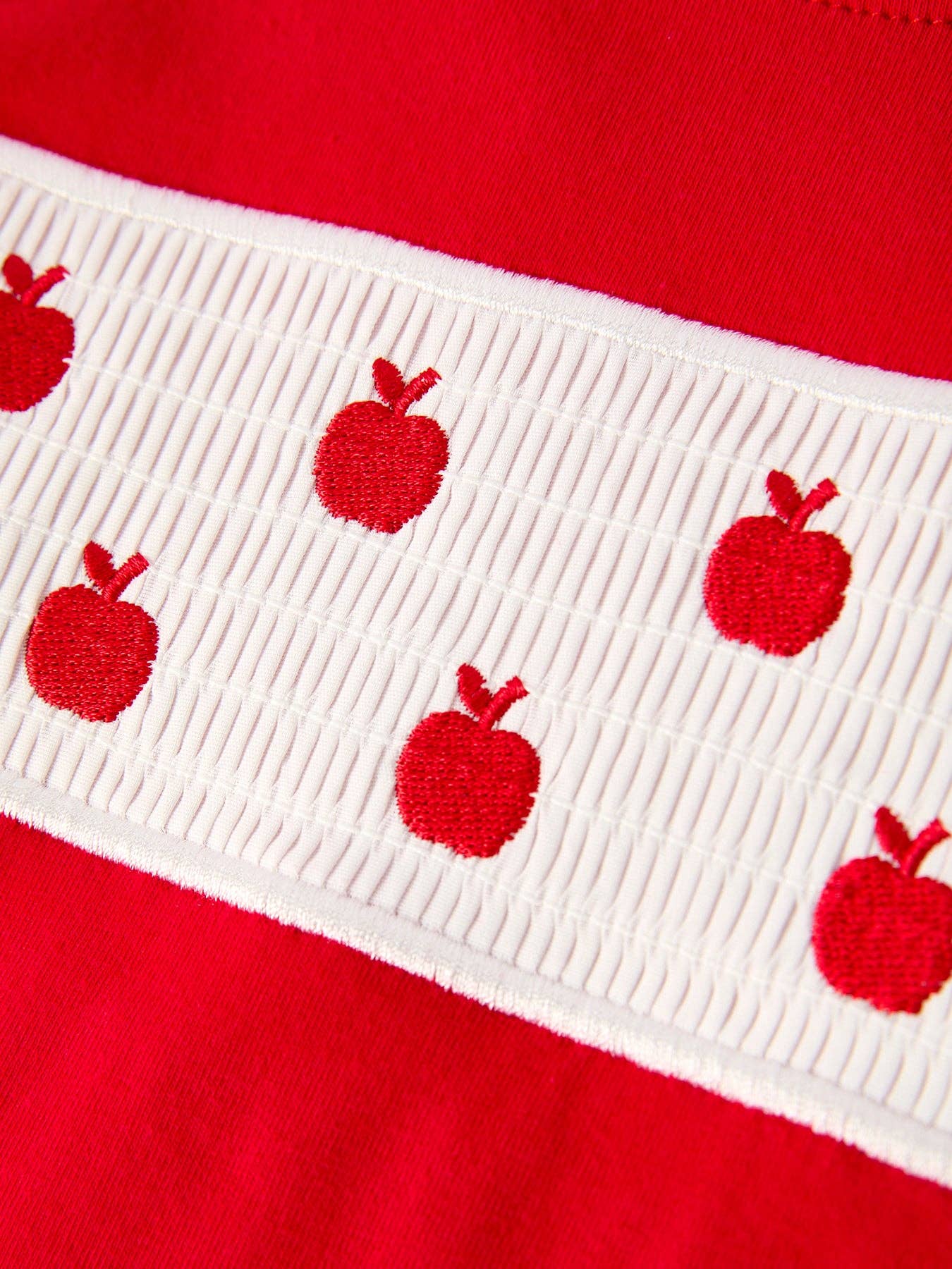 Apple Smocked Shorts Set