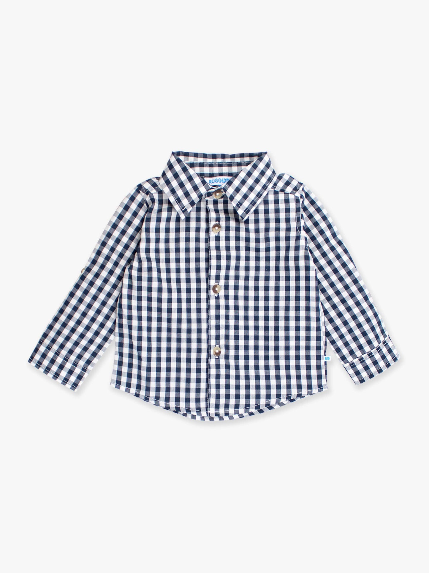 Heritage Navy Gingham Button Down