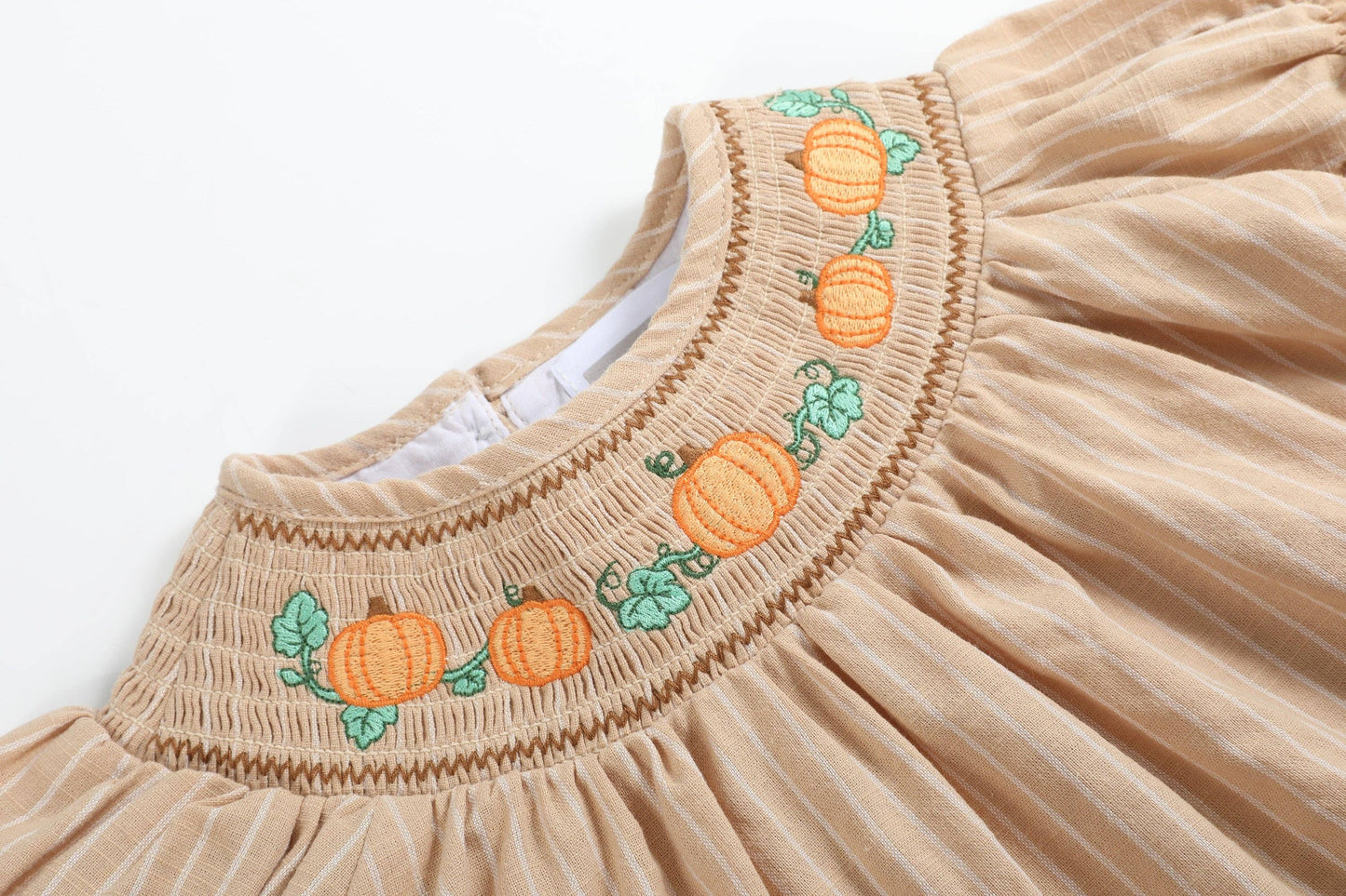 Pumpkin Smocked Bloomer Set