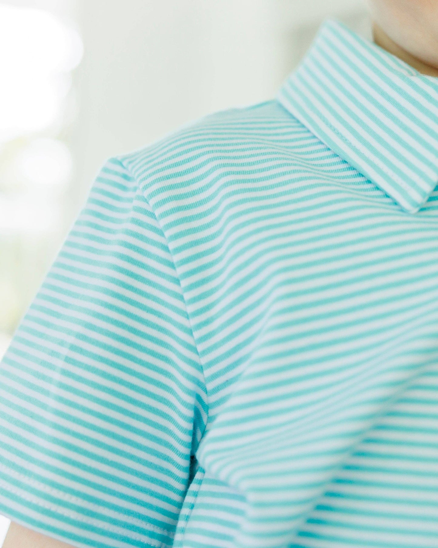 Michael Polo- Dark Mint Stripe