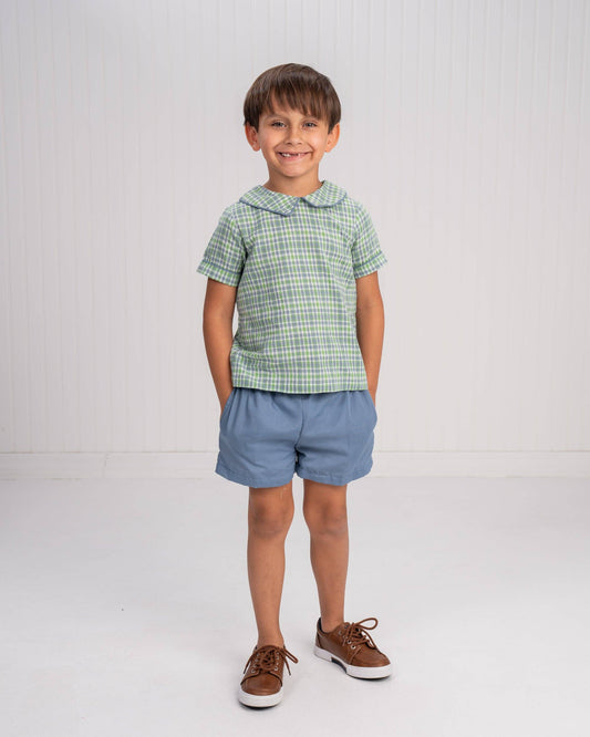 John Bluegrass Plaid Short Set