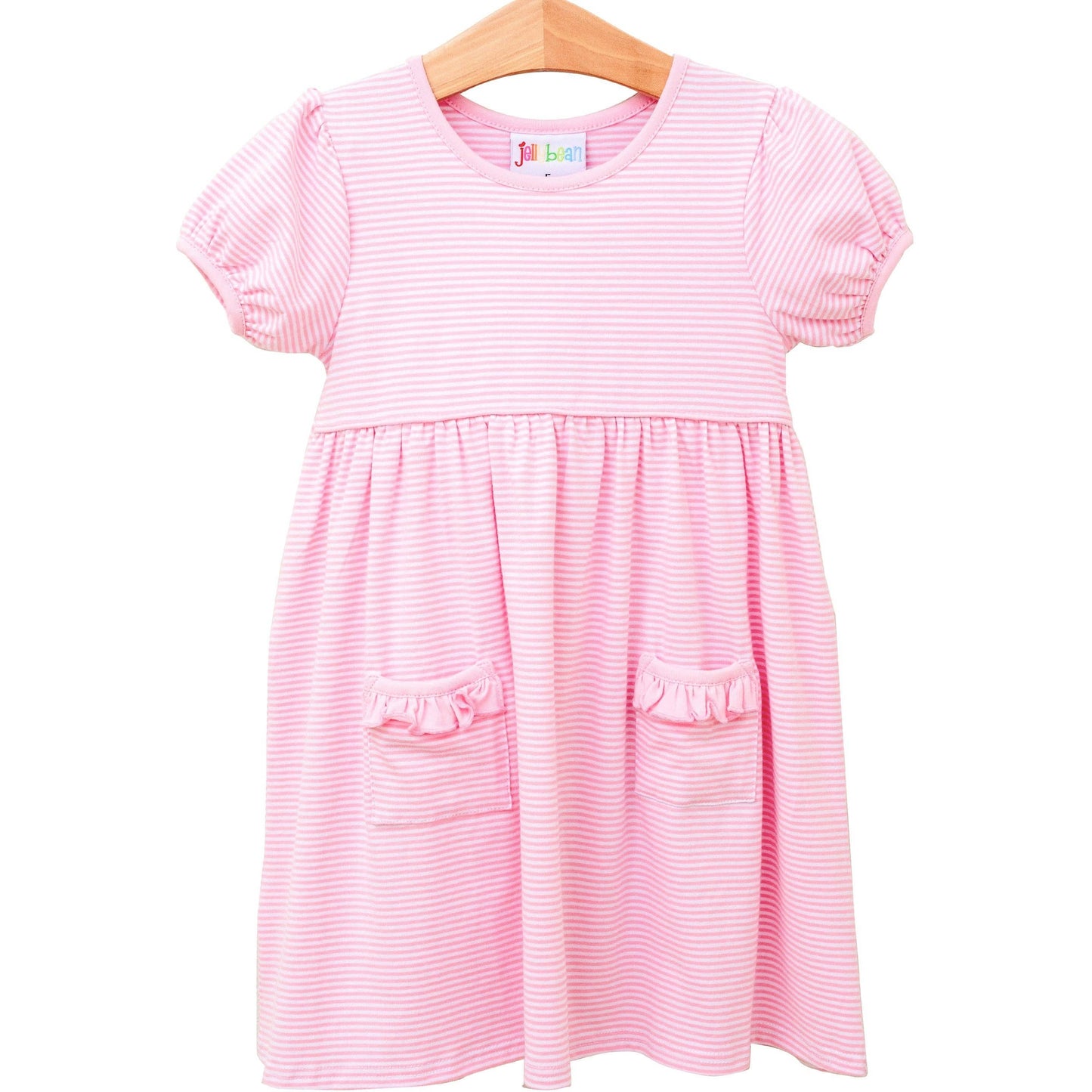 Kate Dress- Light Pink Stripe