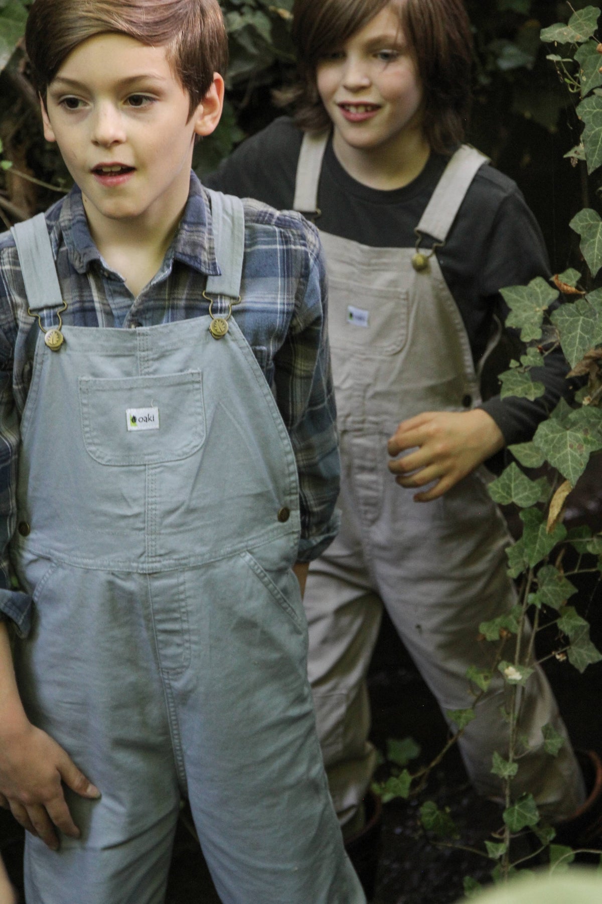 Oaki Duck Washed Cotton Overalls - Poppyseed Blue