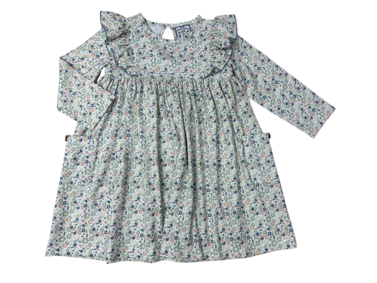 Three Sisters Vintage Ditsy Dress with Pockets