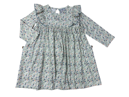Three Sisters Vintage Ditsy Dress with Pockets